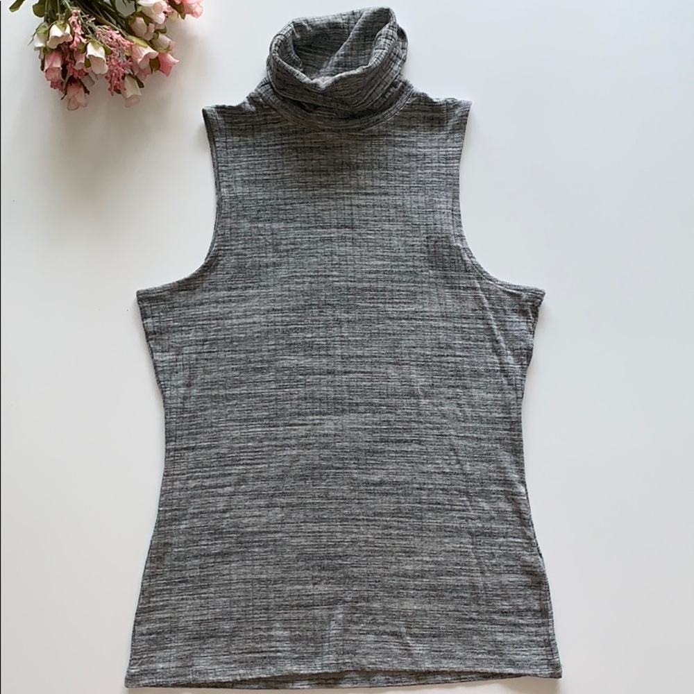 Sleeveless Turtleneck Top